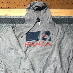 RVCA Mens Large grey hoodie